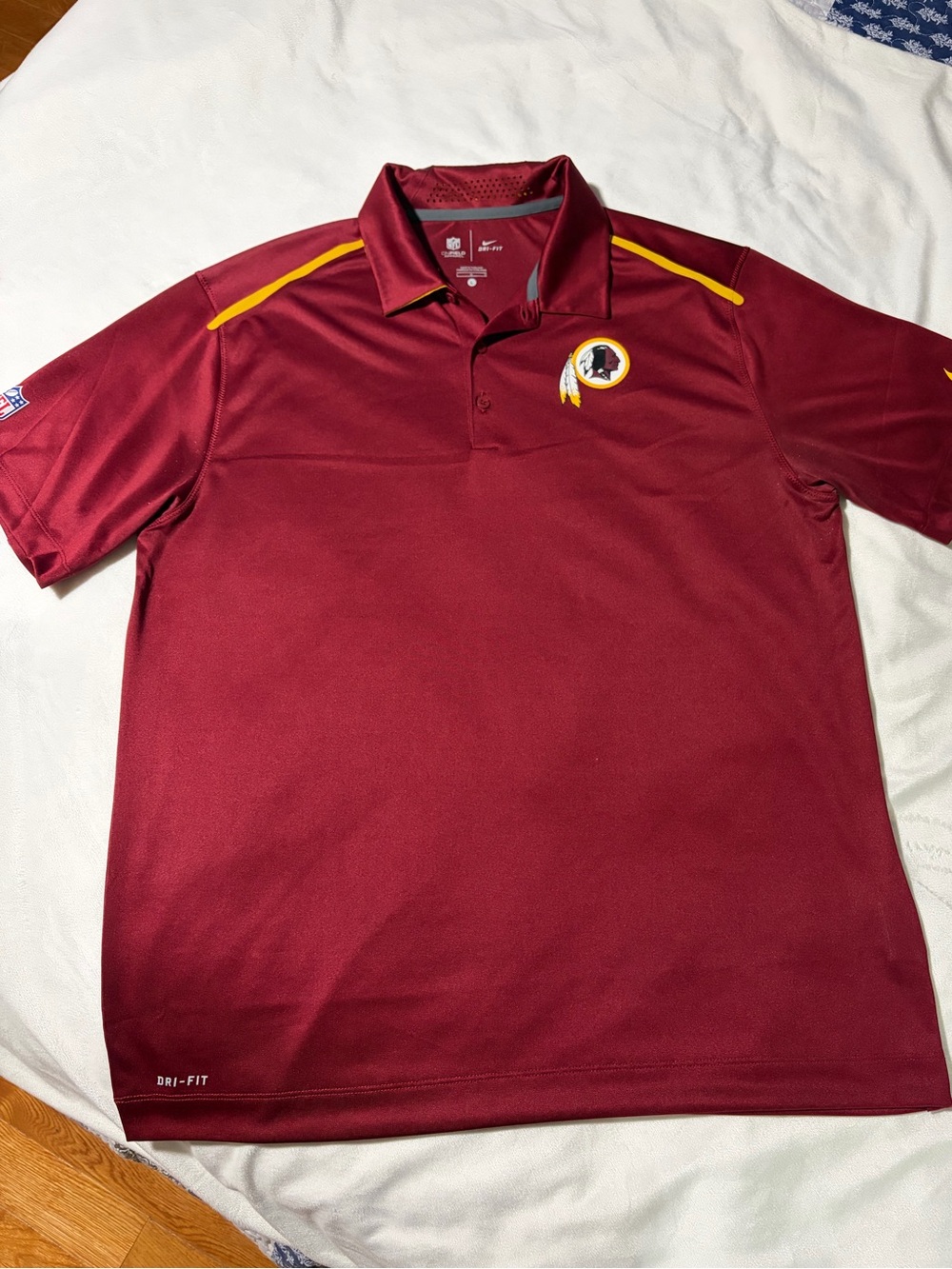 Nike Men's Burgundy Washington Football Team Dri-FIT Polo - Size L